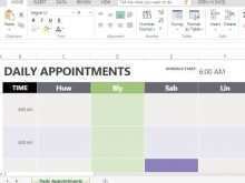 83 The Best Daily Appointment Calendar Template Excel Download by Daily Appointment Calendar Template Excel