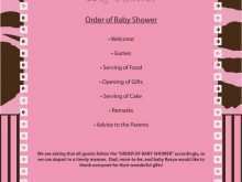 84 Adding Agenda Template For Baby Shower For Free with Agenda Template For Baby Shower