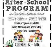 84 After School Care Flyer Templates for Ms Word with After School Care Flyer Templates