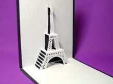 84 Blank Pop Up Card Eiffel Tower Template Now by Pop Up Card Eiffel Tower Template