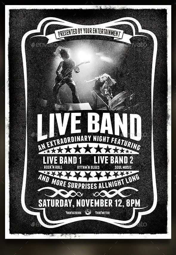 84 Create Band Flyers Templates PSD File for Band Flyers Templates