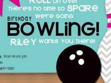 84 Create Bowling Party Flyer Template for Ms Word for Bowling Party Flyer Template