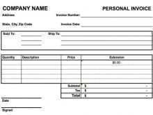 84 Create Personal Invoice Format In Word for Personal Invoice Format In Word