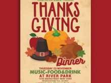 84 Create Thanksgiving Dinner Flyer Template Free Layouts with Thanksgiving Dinner Flyer Template Free