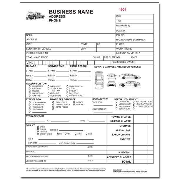 84 Creating Blank Towing Invoice Template In Word By Blank Towing 