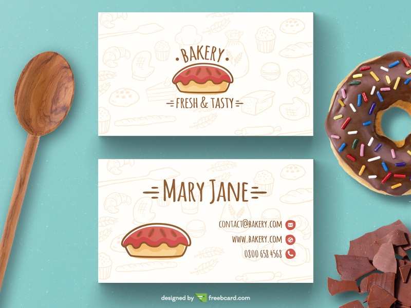 84 Creative Bakery Name Card Template for Ms Word by Bakery Name Card Template