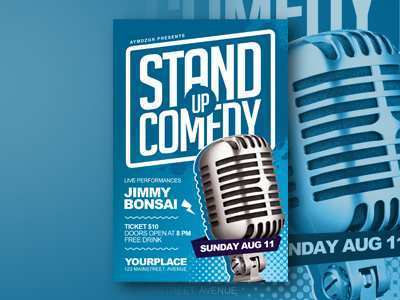 84 Creative Stand Up Comedy Flyer Templates Photo by Stand Up Comedy Flyer Templates