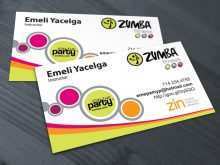 84 Creative Zumba Business Card Template Free Templates with Zumba Business Card Template Free
