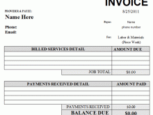 84 Customize Our Free Garage Invoice Template Excel With Stunning Design for Garage Invoice Template Excel