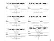 84 Customize Our Free Medical Appointment Card Template Free for Medical Appointment Card Template Free
