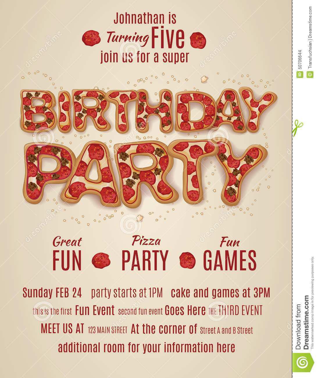 84 Customize Our Free Pizza Party Flyer Template Maker with Pizza Party Flyer Template
