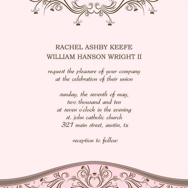 84 Customize Wedding Card Templates Word in Word for Wedding Card Templates Word