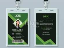 84 Format Id Card Template Green For Free with Id Card Template Green