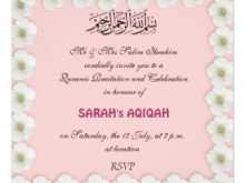 84 Format Invitation Card Aqiqah Template in Photoshop for Invitation Card Aqiqah Template