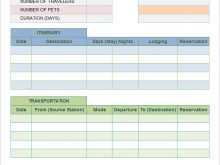 84 Free Daily Travel Itinerary Template Excel Maker for Daily Travel Itinerary Template Excel