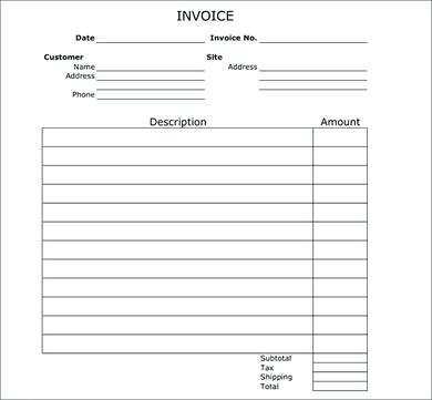 blank invoice receipt template cards design templates