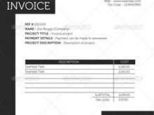 Graphic Artist Invoice Template