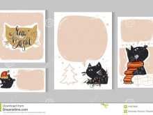 84 Online Cat Christmas Card Template Maker with Cat Christmas Card Template