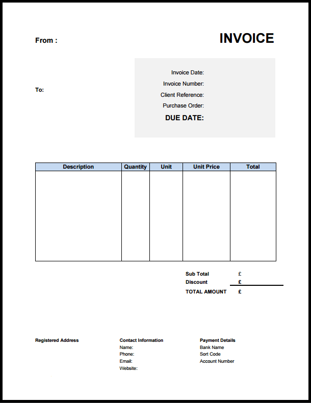 84 Online Uk Company Invoice Template Layouts for Uk Company Invoice Template