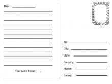 84 Postcard Template With Lines Formating with Postcard Template With Lines