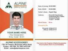 84 Printable Id Card Template Front And Back PSD File by Id Card Template Front And Back