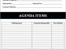 84 Printable Meeting Agenda Template Blank For Free by Meeting Agenda Template Blank