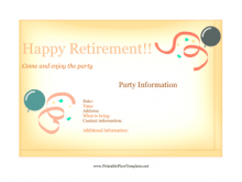 84 Printable Retirement Flyer Template Publisher in Word for Retirement Flyer Template Publisher