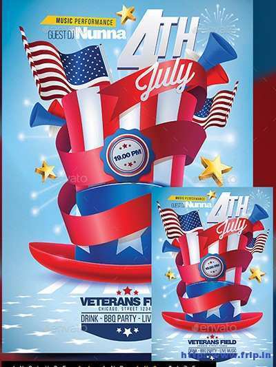 84 Standard 4Th Of July Party Flyer Templates PSD File for 4Th Of July Party Flyer Templates