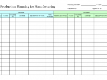 84 Standard Production Planning Report Template Maker by Production Planning Report Template