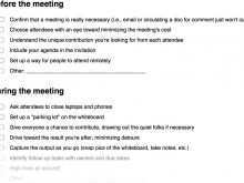Recurring Meeting Agenda Template