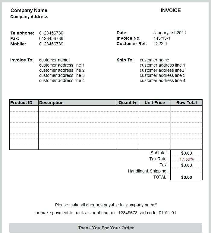 84 Standard Tax Invoice Template Free For Free with Tax Invoice Template Free