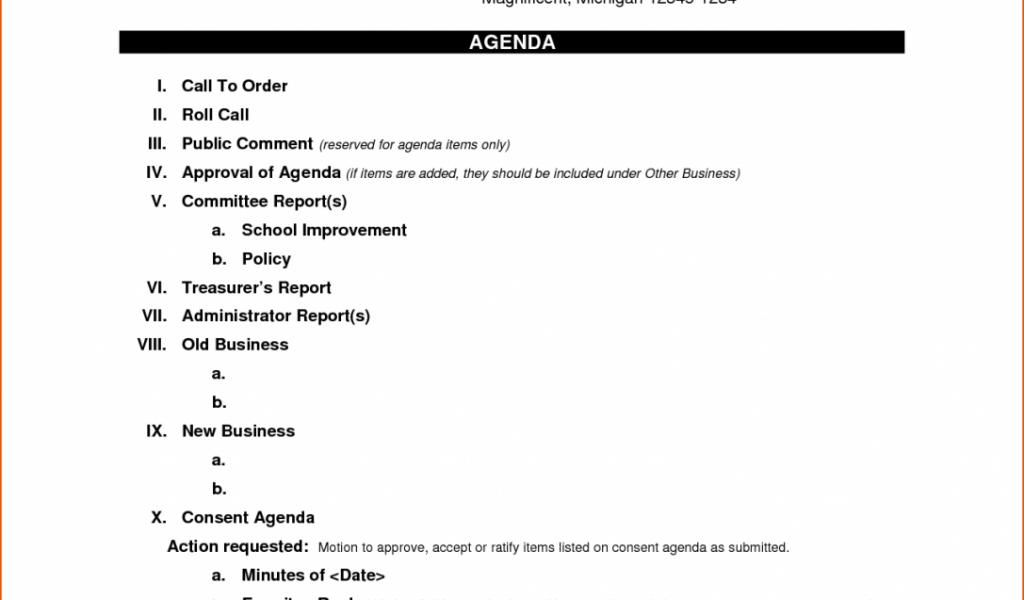 84 The Best Meeting Agenda Template Suitable For A Hsc Formating for Meeting Agenda Template Suitable For A Hsc