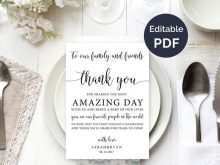 84 The Best Reception Thank You Card Template Photo with Reception Thank You Card Template
