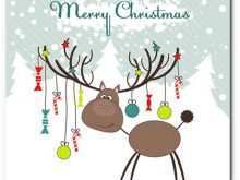 84 The Best Reindeer Christmas Card Template Maker for Reindeer Christmas Card Template