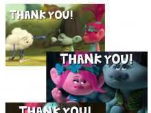84 The Best Trolls Thank You Card Template Formating for Trolls Thank You Card Template
