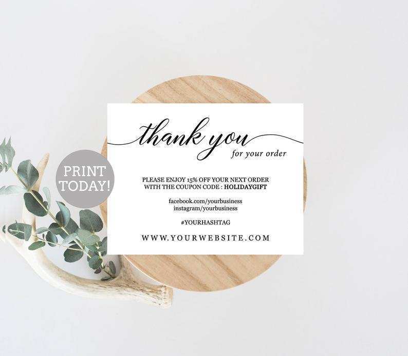 85 Adding A2 Thank You Card Template With Stunning Design for A2 Thank You Card Template