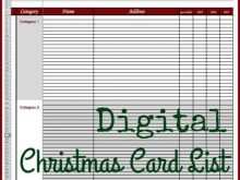 85 Best Christmas Card List Template Google Docs Now with Christmas Card List Template Google Docs