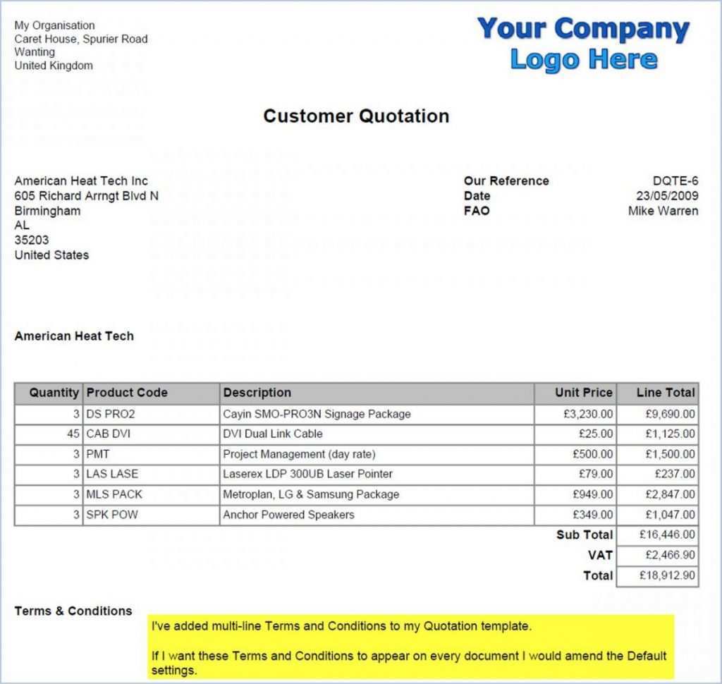 Invoice Template For Amazon