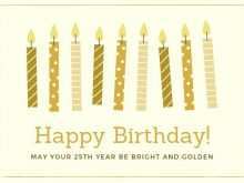 85 Blank Golden Birthday Card Template Download with Golden Birthday Card Template