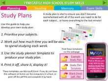 85 Blank High School Study Planner Template Templates with High School Study Planner Template