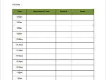 85 Creating Daily Appointment Calendar Template Excel for Ms Word by Daily Appointment Calendar Template Excel