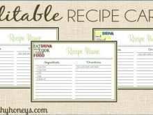 85 Creating Editable Recipe Card Template For Word Templates with Editable Recipe Card Template For Word
