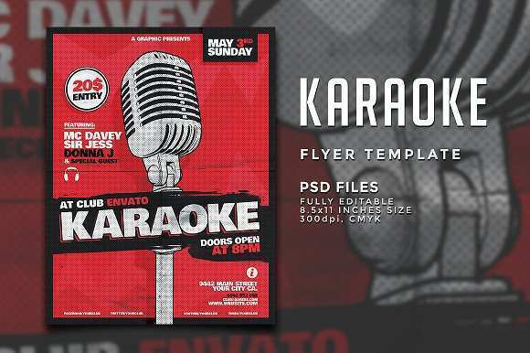 85 Creating Free Karaoke Flyer Template Photo with Free Karaoke Flyer Template