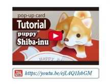 85 Creating Pop Up Card Patterns Shiba Inu in Photoshop by Pop Up Card Patterns Shiba Inu
