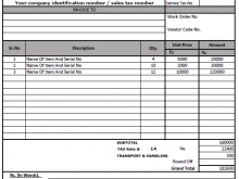 85 Creating Tax Invoice Format Delhi Vat In Excel Formating by Tax Invoice Format Delhi Vat In Excel