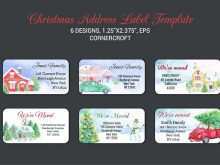85 Creating Template For Christmas Card Labels With Stunning Design for Template For Christmas Card Labels