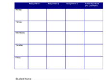 85 Creative Homework Agenda Template For Elementary Download for Homework Agenda Template For Elementary