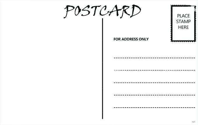 Postcard Template Dimensions Cards Design Templates