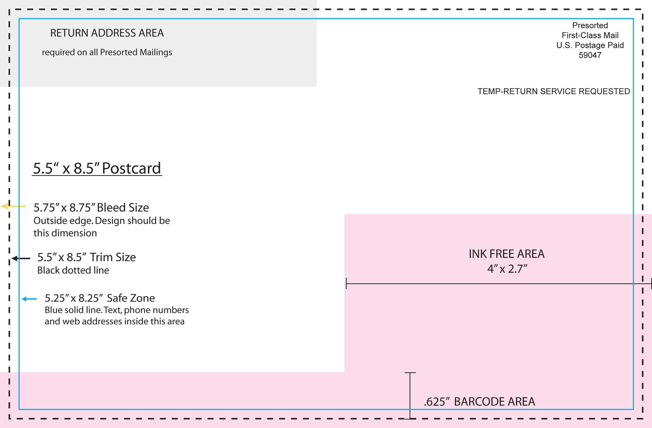  Usps 5 X 7 Postcard Template Cards Design Templates