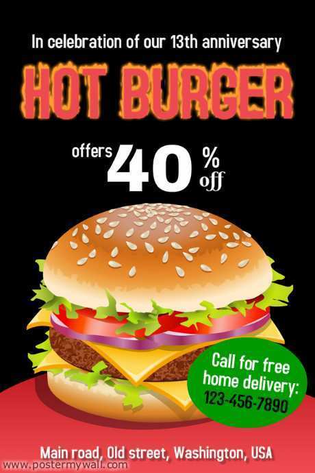 85 Customize Burger Flyer Template Download by Burger Flyer Template